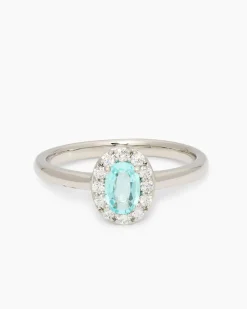 Brillantring mit Paraiba Turmalin