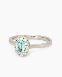 Brillantring mit Paraiba Turmalin