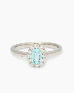 Brillantring mit Paraiba Turmalin