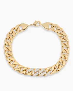 Bronze-Armband mit Zirkon