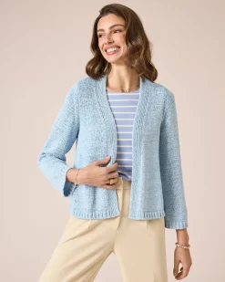 Cardigan aus Bändchengarn