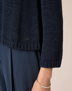 Cardigan aus Bändchengarn
