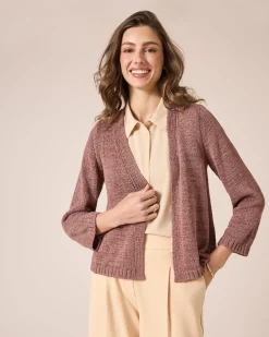 Cardigan aus Bändchengarn