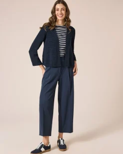 Cardigan aus Bändchengarn