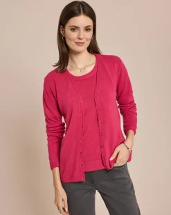 Cardigan Cashmere Feeling langarm