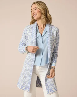 Cardigan im Ornament-Design