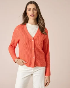 Cardigan mit Ajour-Details