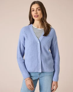 Cardigan mit Ajour-Details