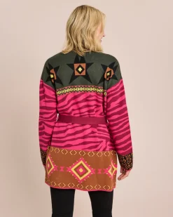 Cardigan mit buntem Mustermix