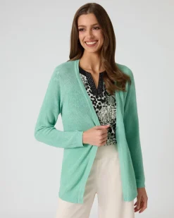 Cardigan mit Glanzgarn