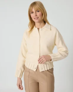 Cardigan mit Hemdkragen