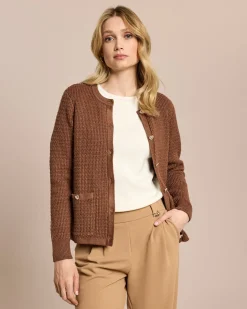 Cardigan mit Herzknöpfen