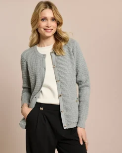 Cardigan mit Herzknöpfen