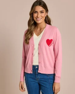 Cardigan mit Herz-Notiz