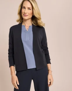 Cardigan mit Schlitz an Manschette
