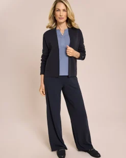Cardigan mit Schlitz an Manschette