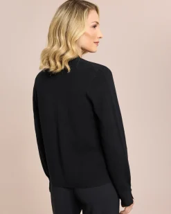 Cardigan mit Schlitz an Manschette