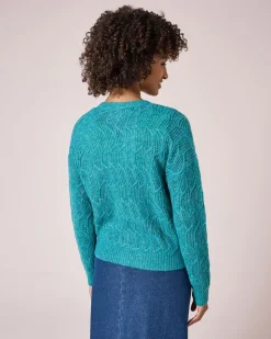 Cardigan mit Strick-Struktur