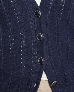 Cardigan mit Struktur