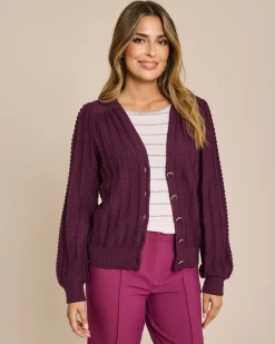 Cardigan mit Struktur