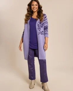 Cardigan mit Tiger Jacquard