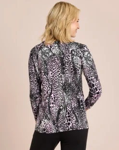 Classic Pullover Leomuster mit Ketten
