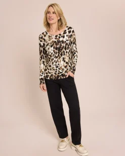Classic Pullover Weißer Leo