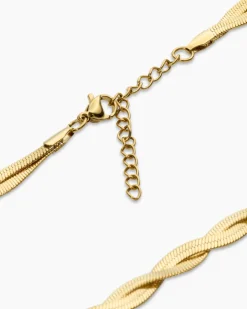 Collier im Flechtdesign