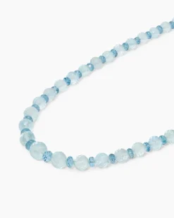 Collier mit Aquamarin