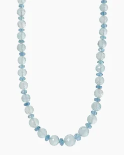 Collier mit Aquamarin