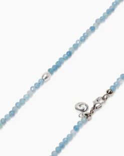 Collier mit Aquamarin & Hämatit (beh.)