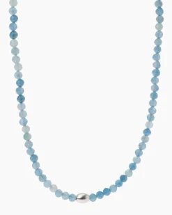 Collier mit Aquamarin & Hämatit (beh.)