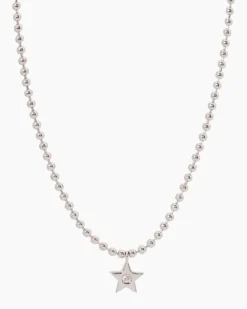 Collier mit Brillant-Anhänger 0,03 ct