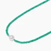 Collier mit Edelsteinen & SWZ-Perle