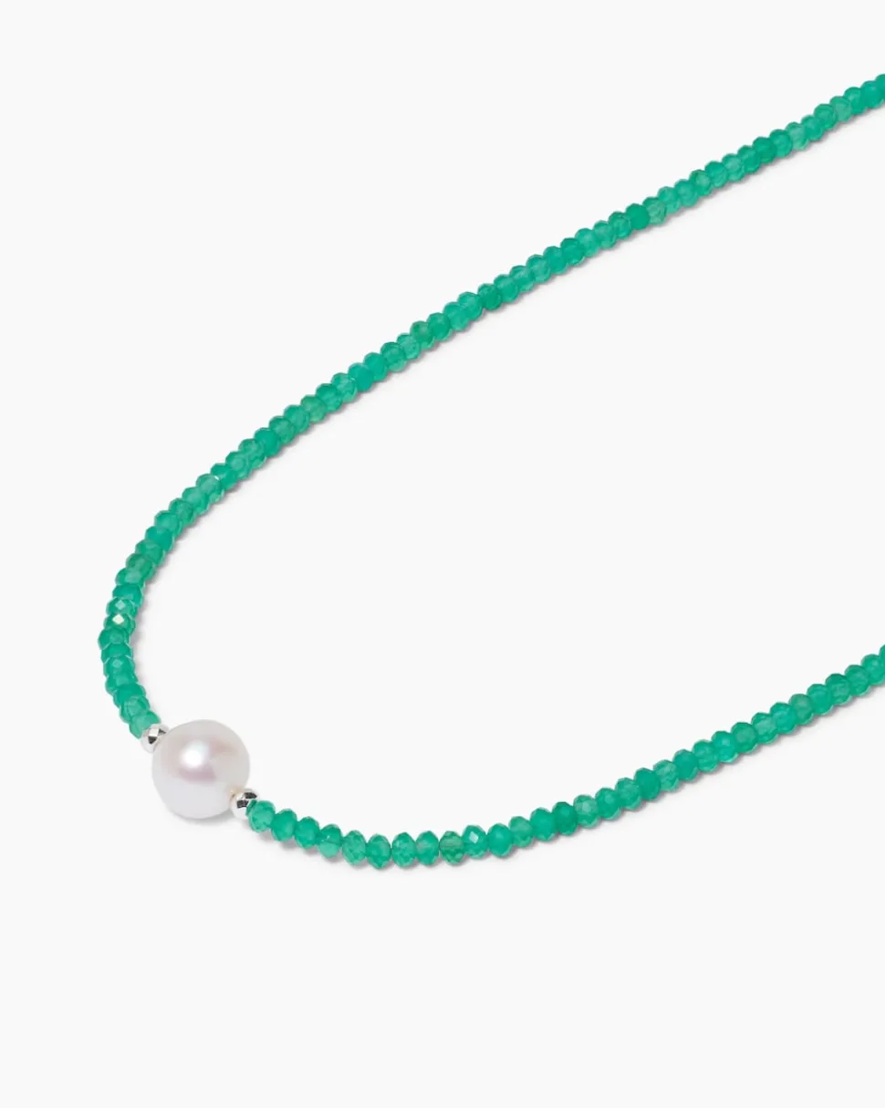 Collier mit Edelsteinen & SWZ-Perle