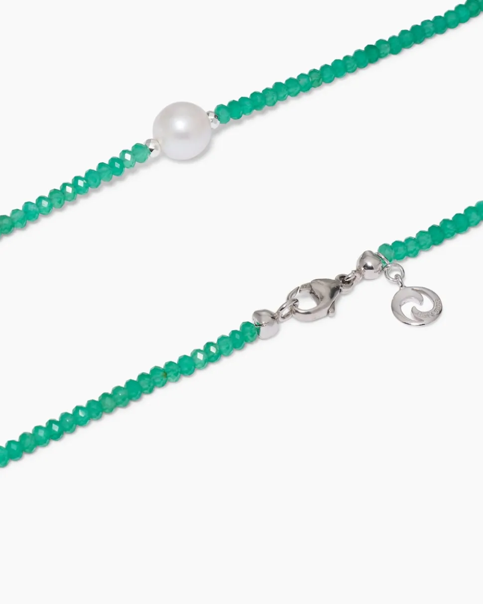 Collier mit Edelsteinen & SWZ-Perle