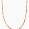 Collier mit Feueropal & Rauchquarz