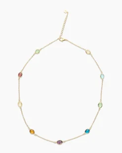 Collier mit Glassteinen