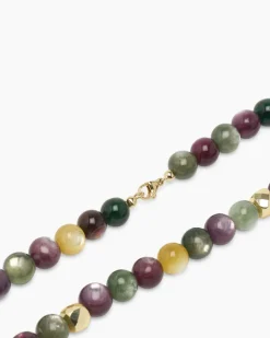 Collier mit Lepidolith und Hämatit