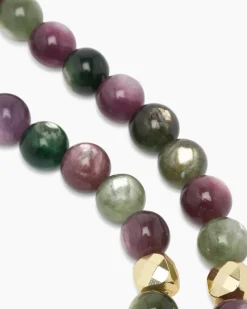 Collier mit Lepidolith und Hämatit