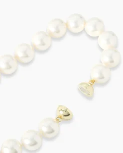 Collier mit MK-Perlen und Zirkonia