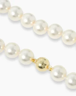 Collier mit MK-Perlen und Zirkonia