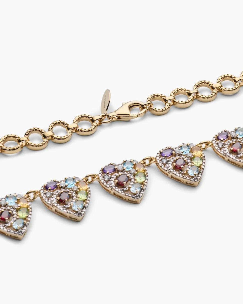 Collier mit Multi-Edelstein