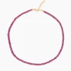 Collier mit Rubin oder Saphir