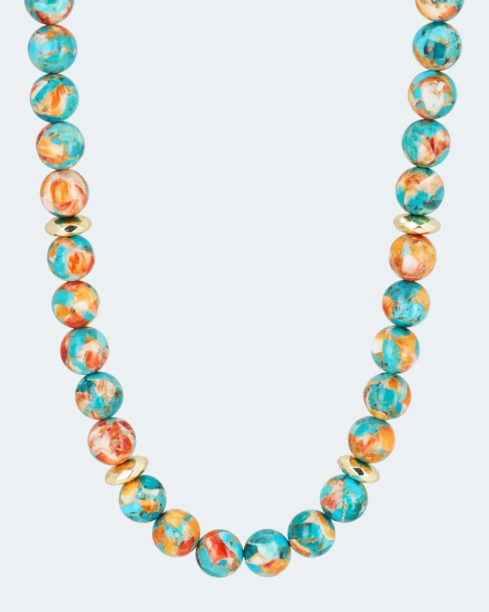 Collier mit Türkis/Spiny Oyster