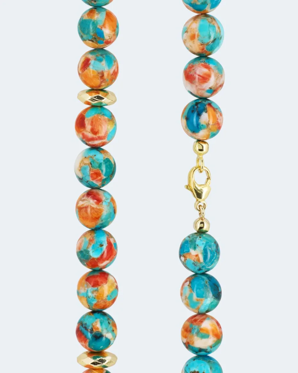 Collier mit Türkis/Spiny Oyster