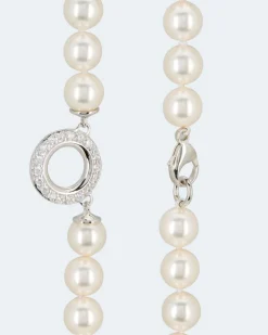 Collier MK-Perlen 10mm & Zirkonia