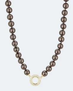 Collier MK-Perlen 10mm & Zirkonia