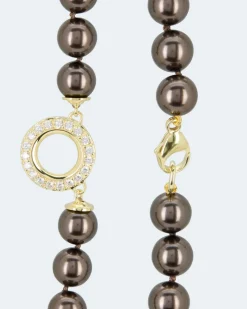 Collier MK-Perlen 10mm & Zirkonia