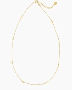 Collier-Set mit Zirkonia, 2tlg.